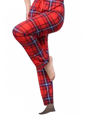 Ekose Desenli Modal Pijama Altı Kadın Giyim