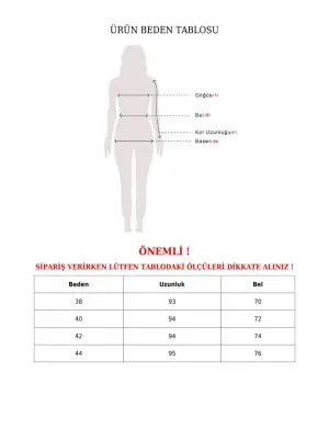 Pileli Fermuarlı Kaşe Etek   -Füme