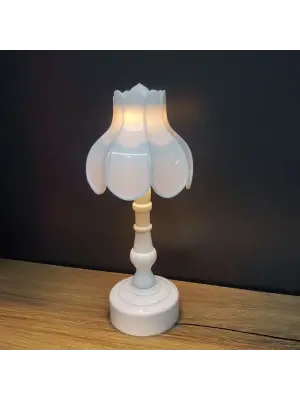 Pilli Dekoratif Abajur Masa Lambası