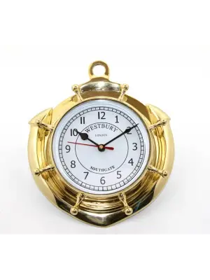 Pirinç Çapalı Duvar Saati