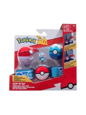 POK 95283-U Pokemon Clip N Go Pokeball Kemer ve Figür Seti Seri 1 -Necotoys
