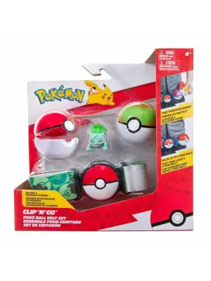 POK PKW2715 Pokemon Clip N Go Pokeball Kemer ve Bulbasaur -Necotoys