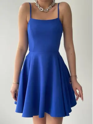 Romantik İp Askılı Elbise