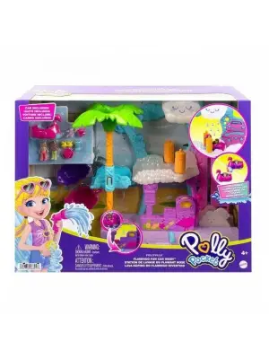 Polly Pocket Flamingo Araba Su Eğlencesi Seti HHJ05-HJL60