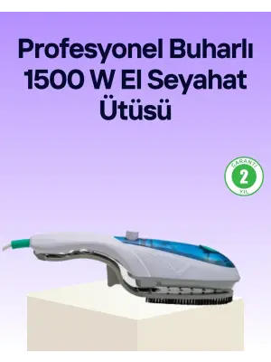 Portatif Buharlı Ütü Pratik Seyahat Tipi Kırışıklık Açıcı