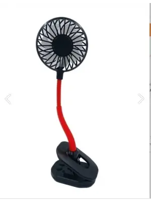 Portatif Işıklı Mini Klipsli Fan