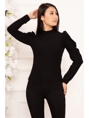 Prenses kol bluz siyah w3125