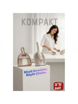 Profesyonel 2li Fırça Faraş Seti El Süpürgesi & Mini Kürek Toz Toplama Seti