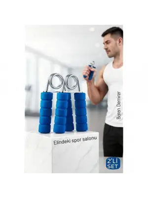 Profesyonel Çelik Yaylı El ve Bilek Egzersiz Aleti - 2li El Yayı Kondisyon Seti
