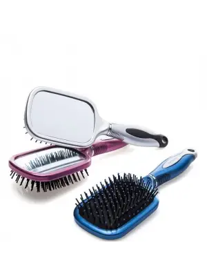 Omarı Profesyonel Dişli Aynalı Saç Fırçası