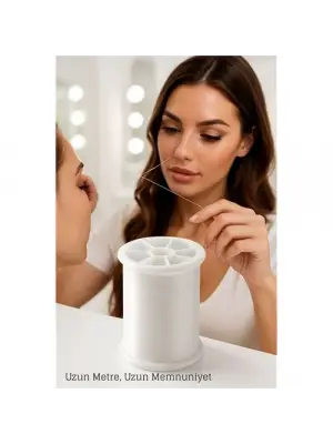 Profesyonel Kuaför Kaş Bıyık Alma İpi – Ekstra Sağlam 500 metre Beyaz