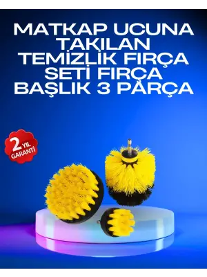 Profesyonel Matkap Ucu Temizlik Fırçası 3’lü Set