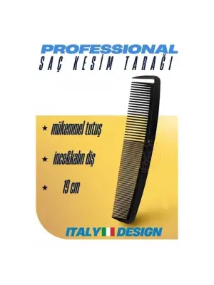 Profesyonel Saç Kesim Tarağı Geniş Diş Ve İnce Diş Tarak Saç Şekillendirme Düzeltme Tarağı