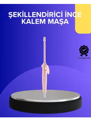 Profesyonel Saç Maşası 9mm Seramik Kaplama İnce Bukle Maşası