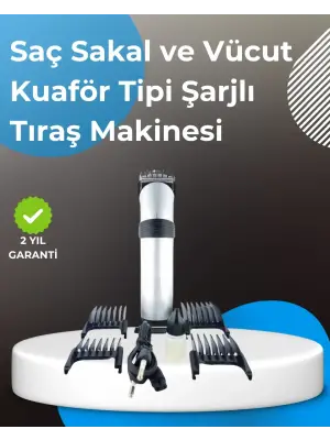 Profesyonel Saç Ve Sakal Tıraş Makinesi – Tam Aksesuar Setli