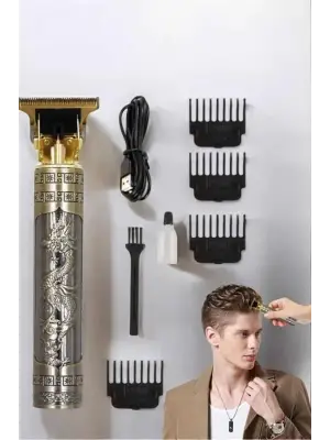 Profesyonel Şarjlı Saç Ve Sakal Şekillendirici Çizik Tıraş Makinesi
