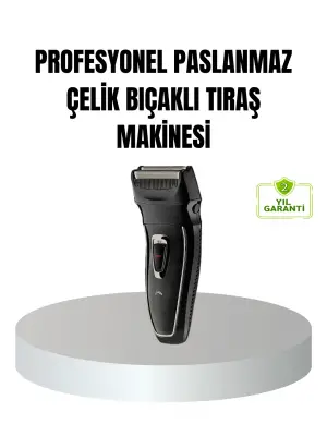 Profesyonel Şarjlı Saç Ve Sakal Tıraş Makinesi – Çelik Bıçaklı, Ayarlanabilir Başlıklı, Kablosuz