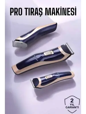 Profesyonel Şarjlı Saç Ve Sakal Traş Makinesi Kolay Kullanım