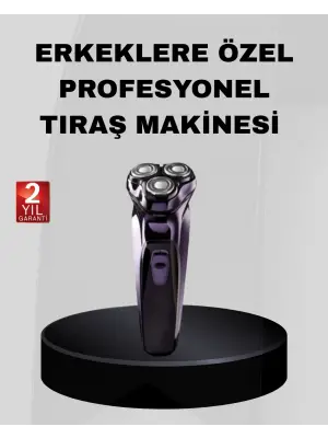 Profesyonel Şarjlı Tıraş Makinesi Ayarlanabilir Başlıklı Kablosuz