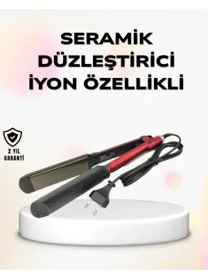 Profesyonel Titanyum Saç Düzleştirici – Ayarlanabilir Isı Ve Hızlı Isınma Özellikli