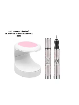 Protez Tırnak Kurutma Törpü Seti