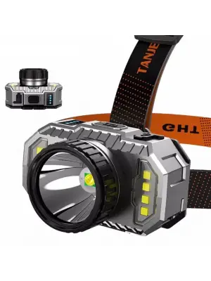 Ps-010 800 Lümen Şarj Göstergeli Cob Led Usbli Şarjlı Kafa Lambası