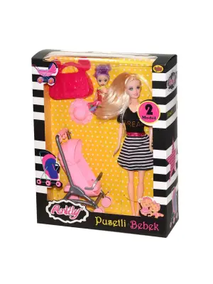 Omarı Bebekler İçin Eğlenceli Pusetli Oyuncak Seti