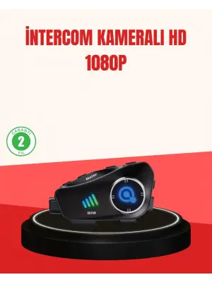 Q28 Kameralı Motosiklet Kask Kulaklık Bluetooth 5.3 Su Geçirmez 1080p Hd