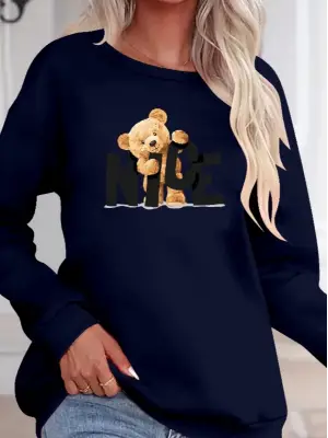 Omarı Rahat Viskon Bisiklet Yaka Bluz