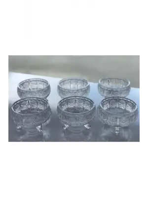 Omarı Lüks Cam Ayaklı Kase Seti