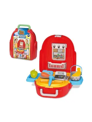 Omarı Renkli ve Eğlenceli Çocuk Market Seti Sırt Çantası