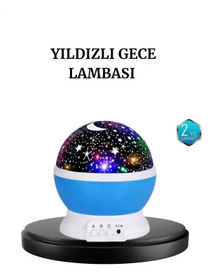 Renkli Led Gece Lambası 6 Işık Modlu Çocuk Odası Atmosfer Aydınlatma