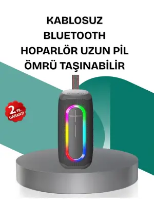 Renkli Led Işıklı Kablosuz Hoparlör Ip67 Sertifikalı