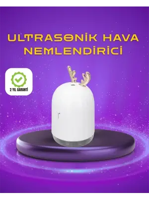 Renkli Led Işıklı Ve Sürekli Spreyli Masa Nemlendirici