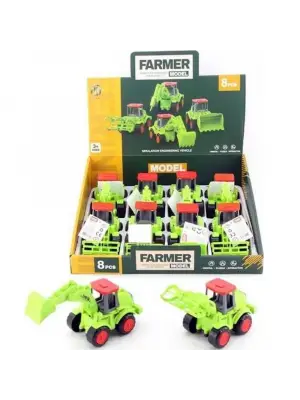 Omarı Çocuklar İçin Eğlenceli Sürüş Deneyimi - SÜRTMELİ TRAKTÖR SETİ