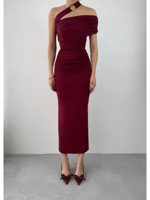 Reta Çapraz Omuz Elbise