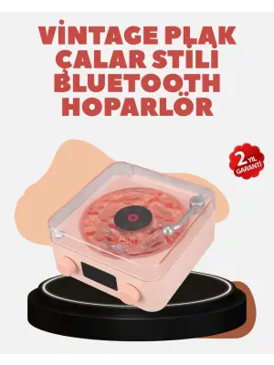 Retro Kristal Netliğinde Ses – Gece Işıklı Retro Bluetooth Hoparlör