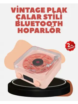 Retro Kristal Netliğinde Ses – Gece Işıklı Retro Bluetooth Hoparlör