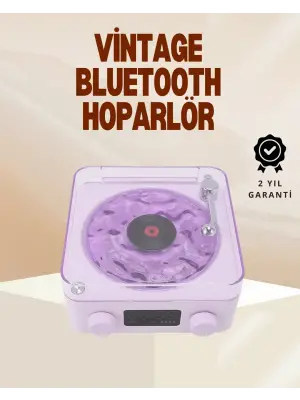 Retro Pikap Hoparlör – Şarjlı Kablosuz Projektör Ve Gece Lambası