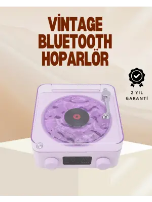 Retro Pikap Hoparlör – Şarjlı Kablosuz Projektör Ve Gece Lambası