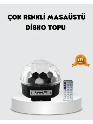 Rgb Led Disko Topu Projektör – Ev Partileri, Doğum Günleri Ve Eğlence İçin Işık Şovu