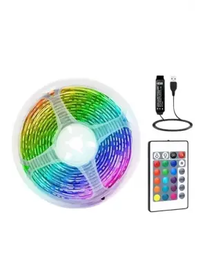 Rgb Şerit Led 10 Metre Led Işık Kumanda İle Kontrol Rgb