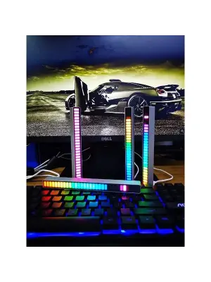 Rgb Sese Duyarlı Taşınabilir Ekolayzer Led Çubuk