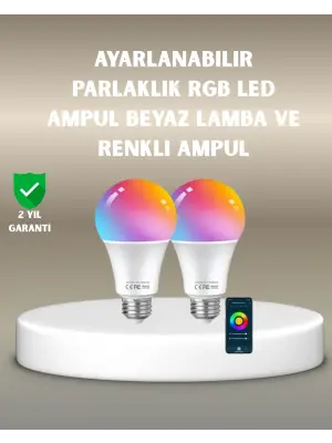Rgbw Teknolojili Akıllı Led Ampul, Zamanlayıcılı