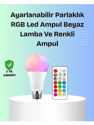 Rgbw Teknolojili Akıllı Led Ampul, Zamanlayıcılı