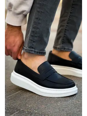 Robert - RS615 Siyah  Erkek Loafer Ayakkabı SIYAH