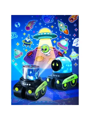 Robot Tasarımlı Projektör Gece Lambası