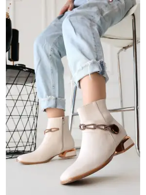 Modern Cilt Topuklu Bot