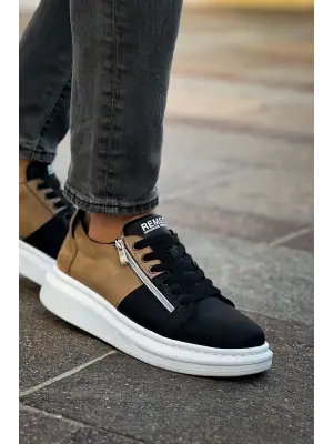 RS601 - Lüx Süet Erkek Ayakkabı Sıyah/Vızon