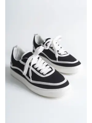 RS625 - Keten Erkek Spor Ayakkabı SİYAH - BEYAZ